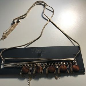 Thalia Sodi Long Lariat Choker Necklace NWT